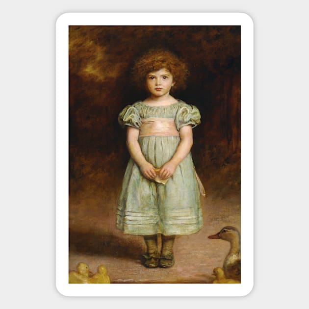 Ducklings by John Everett Millais Magnet by Classic Art Stall